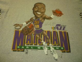 Utah Jazz / Karl Malone Vintage Shirt (size L / M)