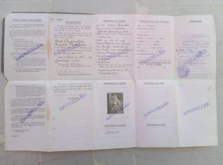 Vintage Cyprus Expired Passport - 1921 - British Empire Passport