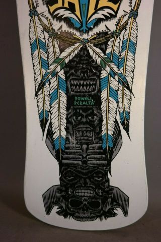 NOS 1987 Vintage POWELL PERALTA Indian Feathers STEVE SAIZ Totem SKATEBOARD DECK 7