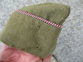 US Army WWII OD Wool & Cotton Overseas Caps from 87th Inf Division 4