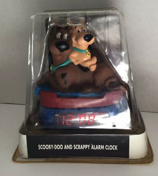 Vintage 2000 Rare Scooby Doo & Scrappy Electric Alarm Clock -