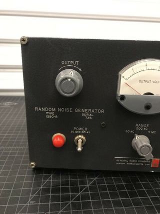 Vintage 1965 GENERAL RADIO COMPANY RANDOM NOISE GENERATOR 1390 - B Analog Machine 2