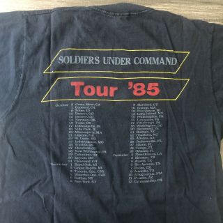 VTG STRYPER Soldiers Under Command Screen Stars Tag Single Stitch 80s Tour Shirt 3