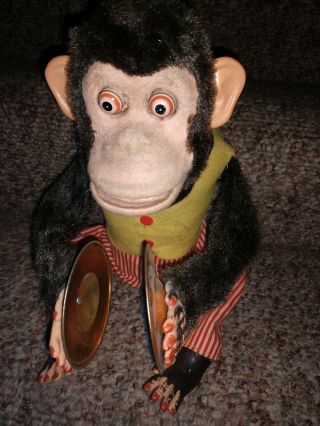 Vintage Musical Jolly Chimp Cymbal Playing Monkey Mechanical Toy Story 3 -