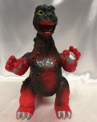 10 " Popy Godzilla Vintage Kaiju Sofubi Soft Vinyl Kingsaurus Gojira Figure Toy