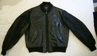 Retro Dkny Black Bomber Jacket - Vintage Collector