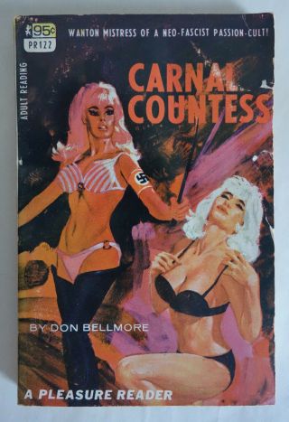 Carnal Countess Vintage Sleaze Paperbacks Wwii Sadism Lesbian S&m