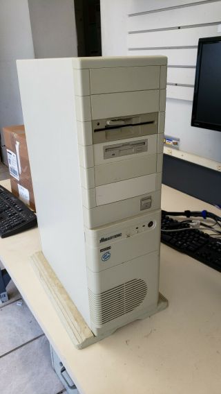 Vintage Magitronic 486 Dx - 33 Computer Tower With Trident Video Card