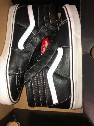 Vans Sk8 Hi (aged Leather) Vn - Okya751 Size Us 9.  5 “rare” Vintage Og