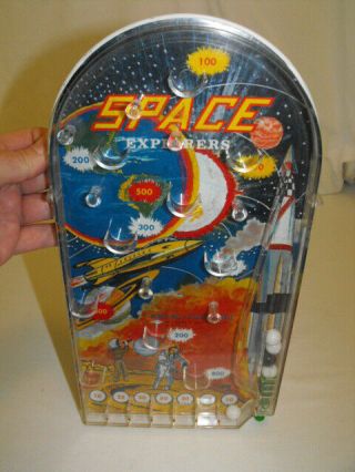 Vintage Wolverine Toy Co.  Explorers Table Pinball Game Space Age Rocket 1960 