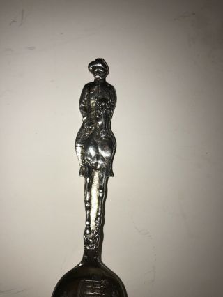 Rare Figural Teddy Roosevelt White House Sterling Silver Antique Souvenir Spoon 4