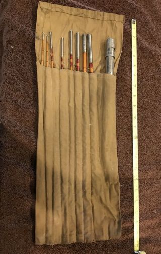 Vintage Bamboo Fly Rod 9 Piece Breakdown