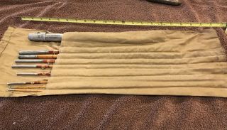 Vintage Bamboo Fly Rod 9 Piece Breakdown 2