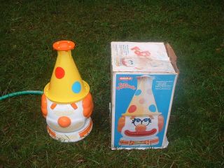 Vintage Wham - O Fun Fountain 1978 Clown Sprinkler Made Usa W/ Box