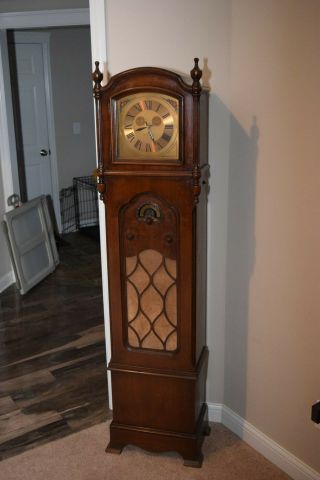 Bulova Antique Grandfather Clock Radio Model M - 781