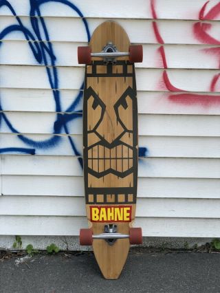 Bahne Long Board Tiki,  Bahne Skateboards,  44 Inch Longboard - Euc