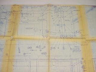 Vintage 1965 NASA Apollo Saturn V Rocket S - IC F - 1 Engineering Blueprint 6