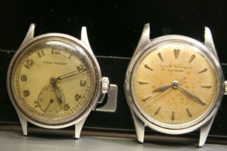 Two Vintage Girard Perregaux Sea Hawk Watches