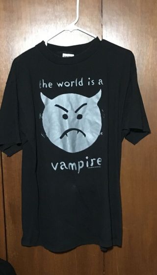 Vintage 1996 Smashing Pumpkins Infinite Sadness World Is A Vampire T - Shirt Xl