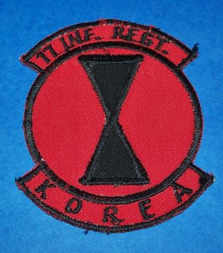Post Kw Korean Made 17th Infantry Regt. ,  7th Division Patch (glows)