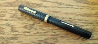 Vintage Large Black Conklin Endura Fountain Pen 5 3/4 " Toledo Ohio