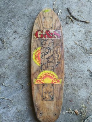 Vintage G&s Skateboard Deck Wooden Skate Deck Gordon & Smith
