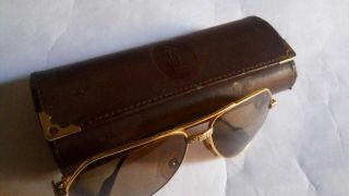 Vintage Cartier Santos Men Sunglasses Frame Size 56mm