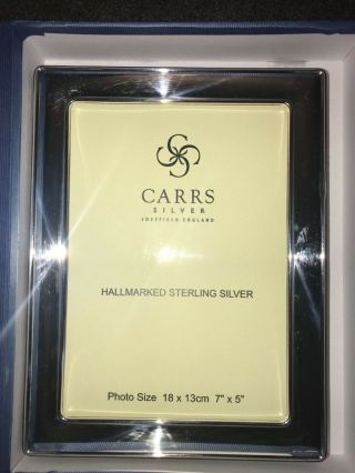Carrs Silver Photo Frame 7 x 5 with Wood Back Can Stand Portrait or Landscape 4