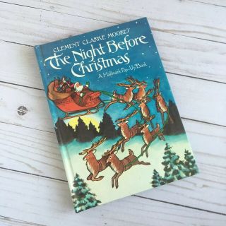 Rare Vintage The Night Before Christmas Hallmark Pop - Up Book Children’s Fiction