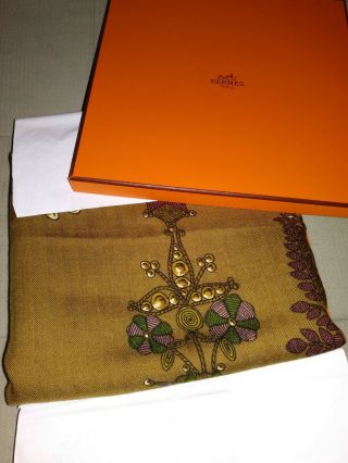 Hermes cashmere/silk Shawl,  scarf,  wrap 140cm - Seherezade - Rare 9