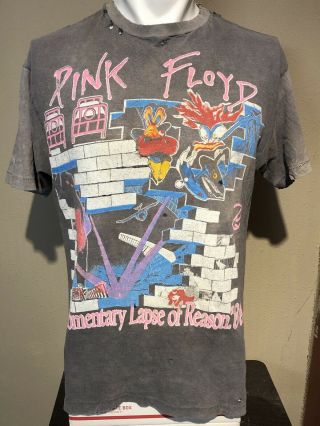 Vtg 1988 Pink Floyd A Momentary Lapse Of Reason Concert Tee - L