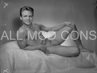 Vtg 1940s Lf Photo Negative & Contact Print 4 X 5 Gay Interest Pat Burnham 07 - 18