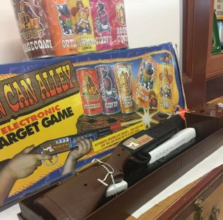 Vintage Tin Can Alley Electronic Shooting Game By Tyco (C27) 2