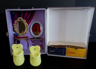 1965 Rare Barbie Skipper Vanity Doll Case Trunk Complete Stunning This is Rare 2