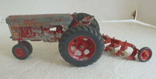 Vintage Farmall 460 Toy Tractor W Harrow Labeled Mccormick
