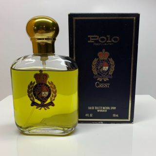 Rare Vintage Ralph Lauren Polo Crest 4.  0oz Edt Spray Partial Bottle