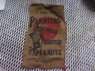 Vintage Cloth Planters Peanut Bag With Logo
