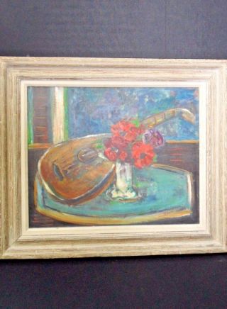 Vintage Signed Edith Blum Oil Painting For Isabel Bishop / Harold Bishop