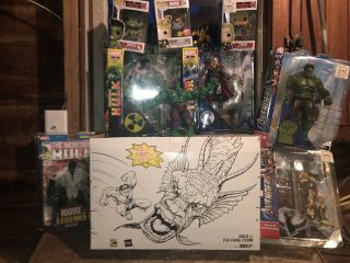 Marvel Legends Hulk Fin Fang Foom BAF Boxset w/ RARE Box & POP & Other Figures 7