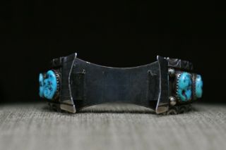 Vintage Native American Navajo Sterling Turquoise Watch cuff Bracelet 8