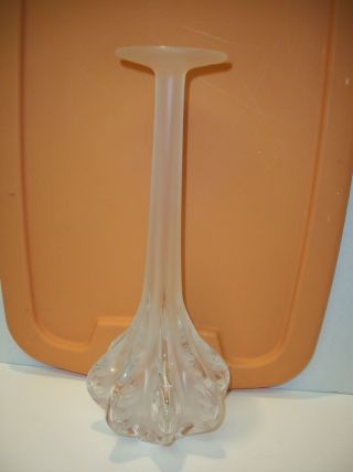 Vintage Marie Claude Lalique France Soliflore Vase Signed