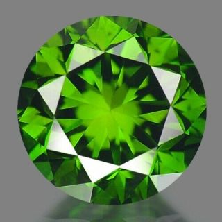 1.  30 Cts Sparkling Very Rare Vivid Green Color Natural Loose Diamond