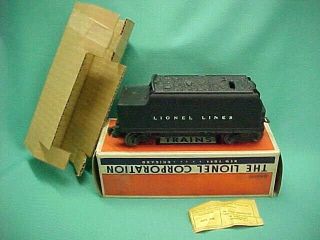 Vintage Lionel Postwar Whistle Tender Coal Freight Car 6466w