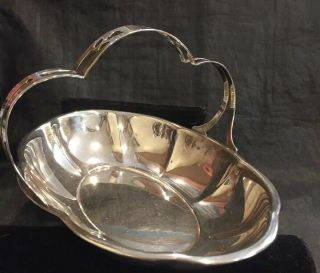 Vtg Gorham Sterling Silver Basket With Pierced Handle 2840 7 1/2“ X 5“ 136 G