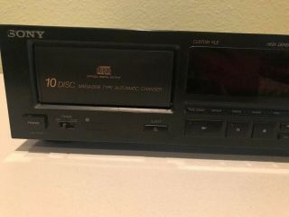 Vintage Sony 10 CD Compact Disc Changer Player Model CDP - C910 3
