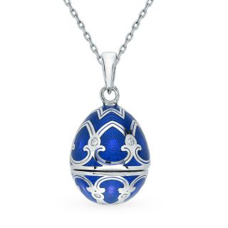 Imperial Russian egg Faberge pendant design,  inside natural diamond hallmark 7