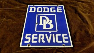 Vintage Dodge Brothers Porcelain Gas Motor Sales Service Station Dealership Sign