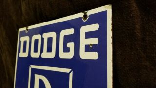 VINTAGE DODGE BROTHERS PORCELAIN GAS MOTOR SALES SERVICE STATION DEALERSHIP SIGN 5