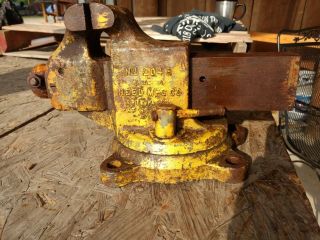 Vintage Reed No.  204r Bench Vise - 4 Inch Jaws