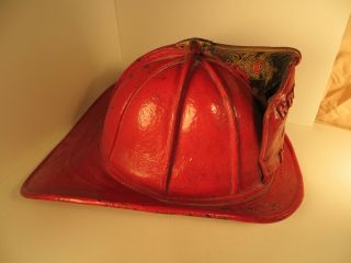 Vintage Cairns & Brother Leather Fireman Firefighter Helmet